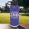 Purple Fathers Day Water Bottle With The Best Dad Design