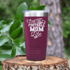 Maroon football tumbler The Daily Grind Of A Football Mom