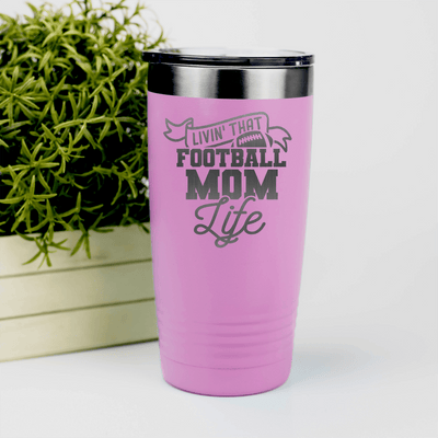 Pink football tumbler The Daily Grind Of A Football Mom