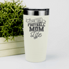 White football tumbler The Daily Grind Of A Football Mom