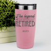 Salmon Retirement Tumbler With The Legend Has Retired Design