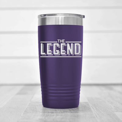 Purple fathers day tumbler The Legendary Father