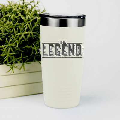 White fathers day tumbler The Legendary Father