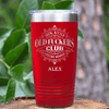 Red Funny Old Man Tumbler With The Ofc Club Design