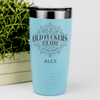 Teal Funny Old Man Tumbler With The Ofc Club Design