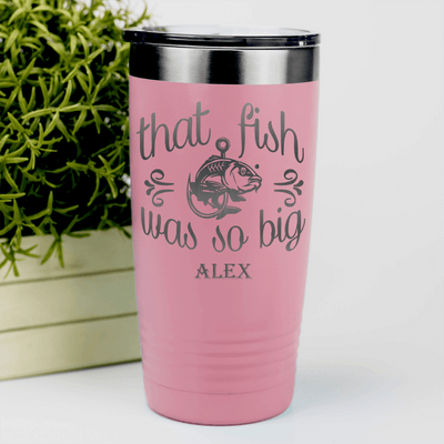 Salmon Fishing Tumbler With The One That Got Away Design