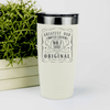 White fathers day tumbler The Origional Great Dad