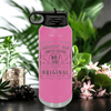 Pink Fathers Day Water Bottle With The Origional Great Dad Design