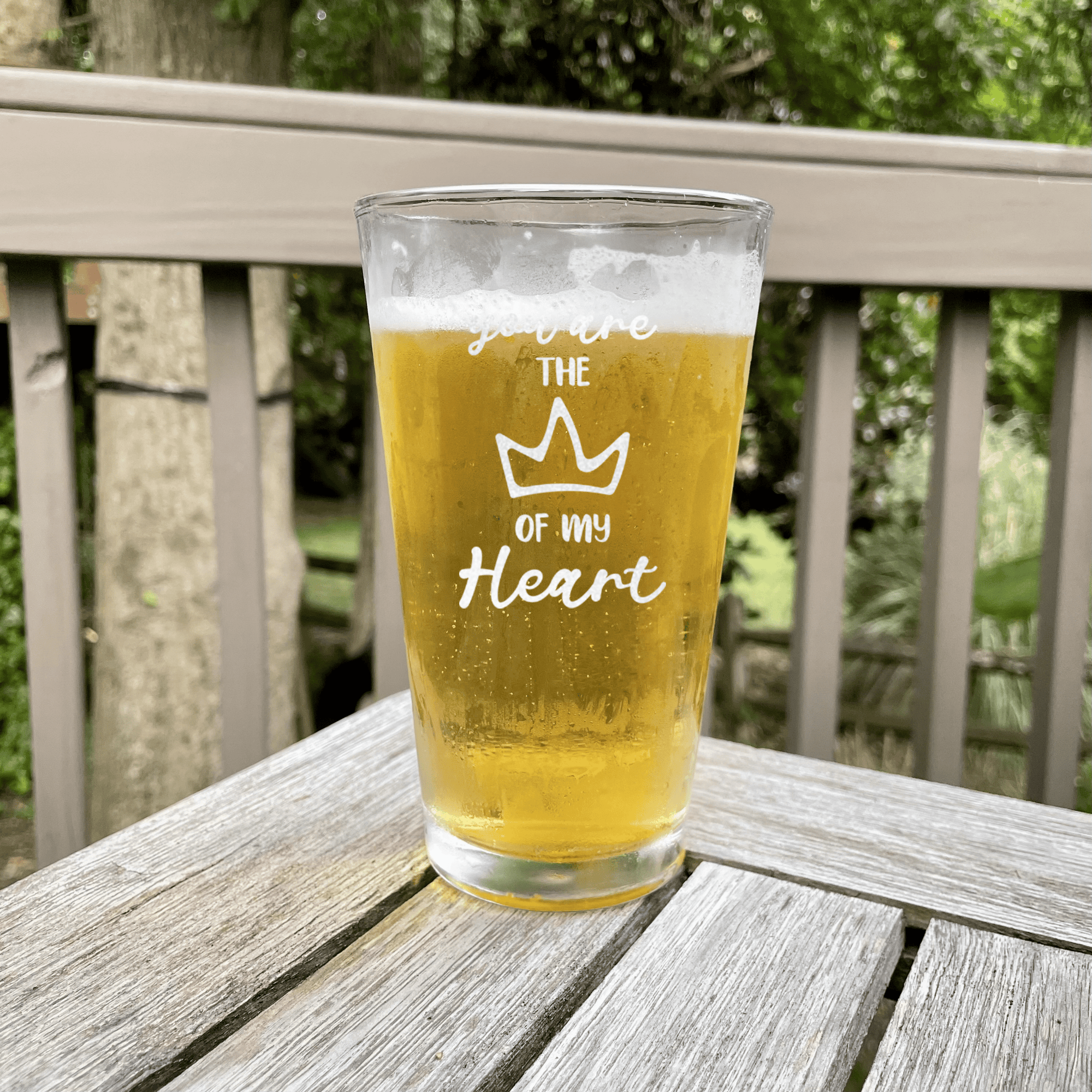 The Queen Of My Heart Pint Glass
