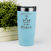 Teal Valentines Day Tumbler With The Queen Of My Heart Design
