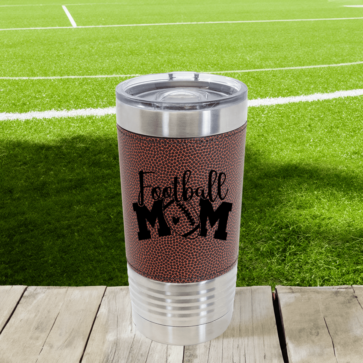 The Quintessential Of Football Mom Football Tumbler