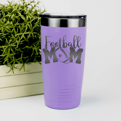Light Purple football tumbler The Quintessential Of Football Mom