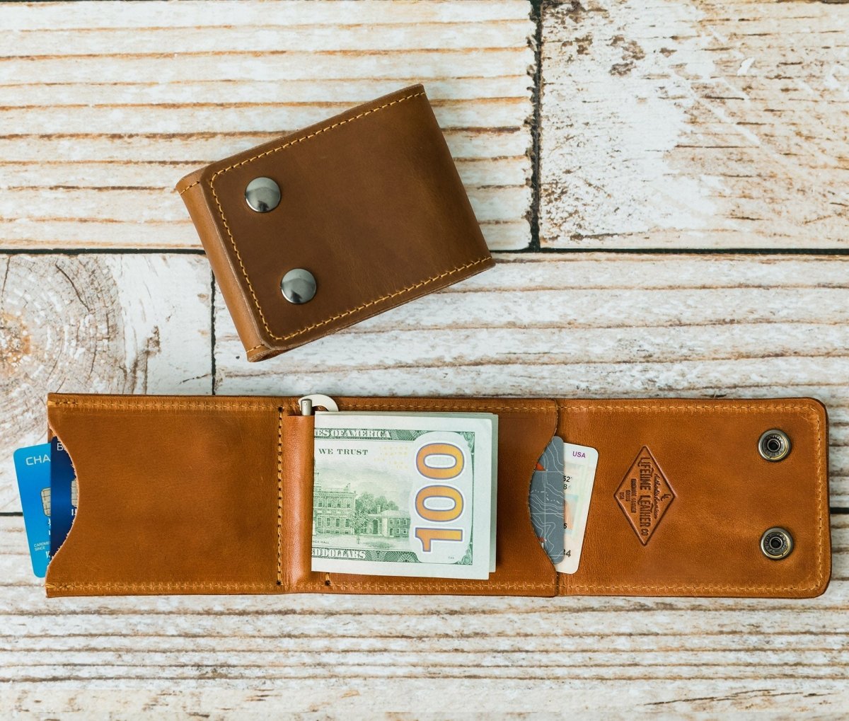 Unique Personalized Trifold Wallet by Lifetime Leather Co Customized Gifts for Men by Groovy Guy