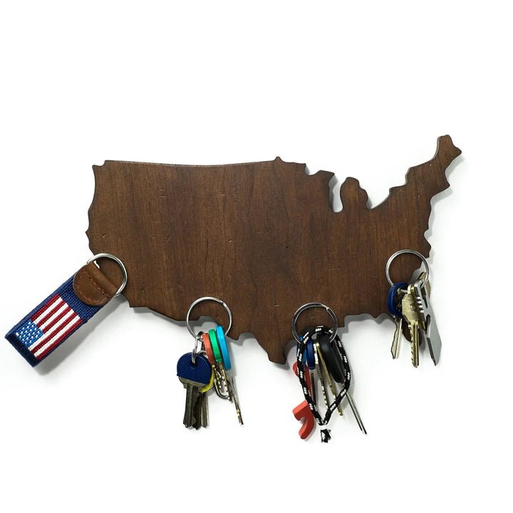 Unique Personalized USA Magnetic Key Holder Customized Pub Signs Gifts for Men by Groovy Guy
