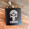 USMC Skull Flask