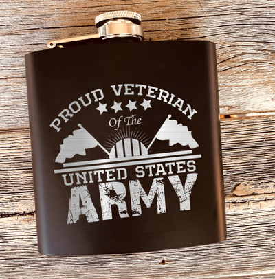 US Army Veteran Flask