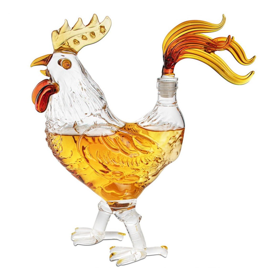 Unique Personalized Sacred Rooster Decanter Customized Gifts for Men by Groovy Guy