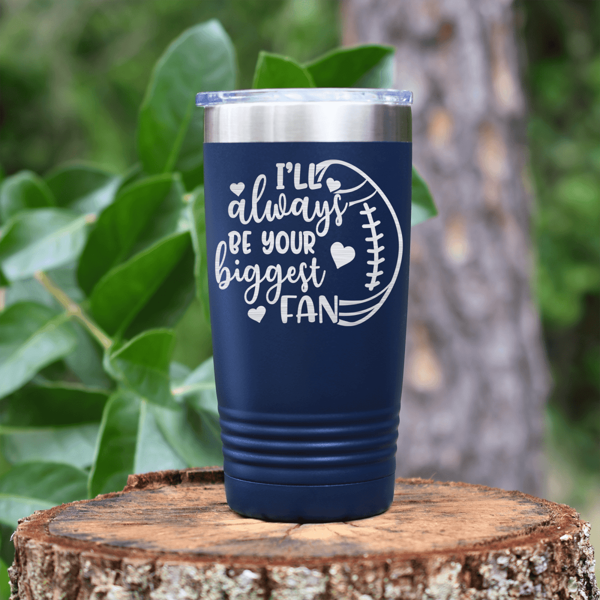 Navy football tumbler Unwavering Football Support