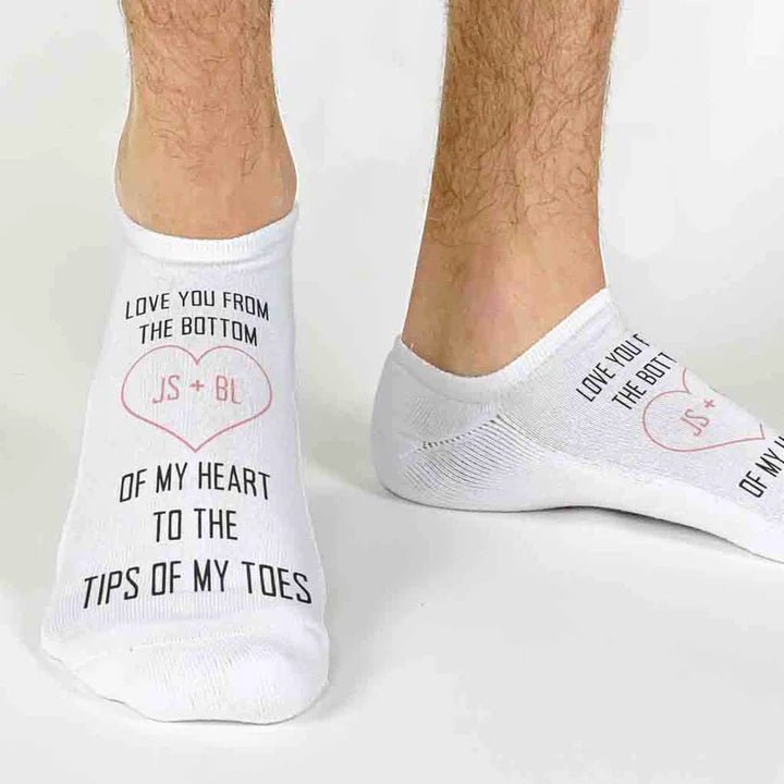 Unique Personalized Valentine's Day Love Socks Customized Socks Gifts for Men by Groovy Guy