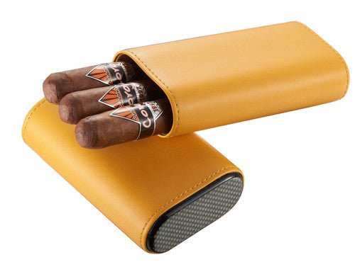 Unique Personalized Genuine Top Grain Leather Cigar Case Customized Cigar Cases Gifts for Men by Groovy Guy