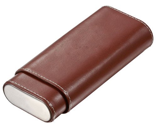 Unique Personalized Handsome Leather Cigar Case Customized Cigar Cases Gifts for Men by Groovy Guy