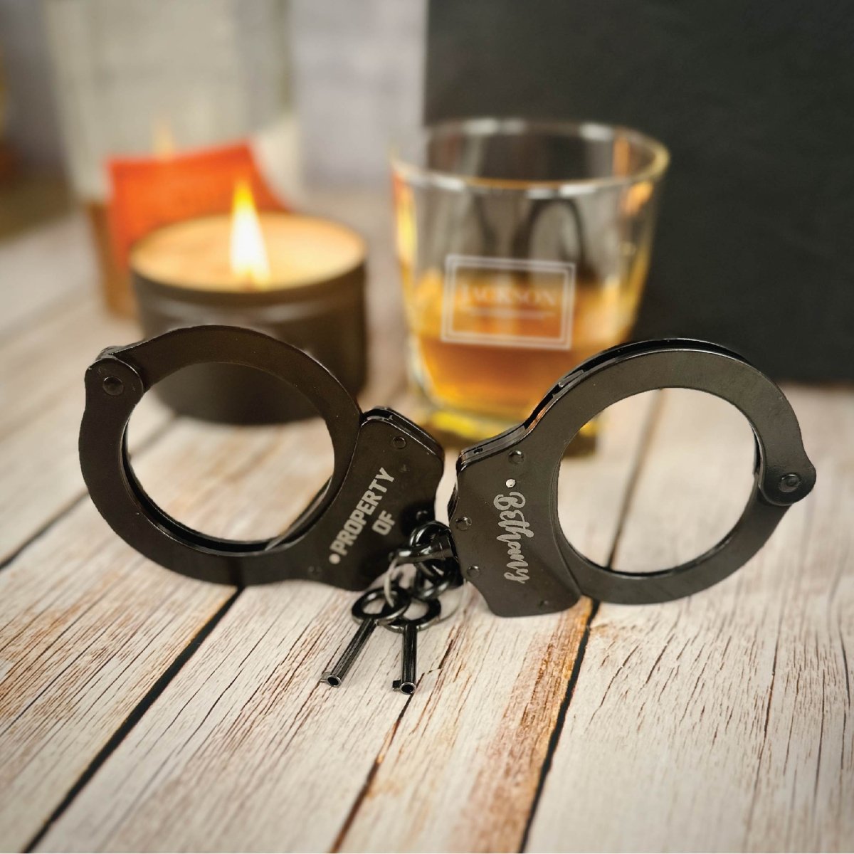 Unique Personalized Whiskey & Frisky Custom Gift Set Customized Valentines Gifts for Men by Groovy Guy