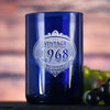 Vintage Year Birthday Wine Bottle Glass