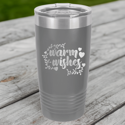 Funny Warm Wishes Design Ringed Tumbler