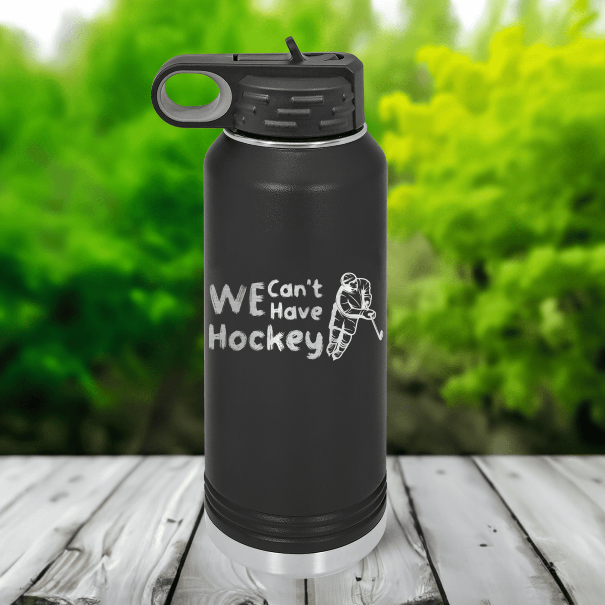 Unique Personalized Game Before Gain 32 Oz Water Bottle Customized Hockey Water Bottles Gifts for Men by Groovy Guy