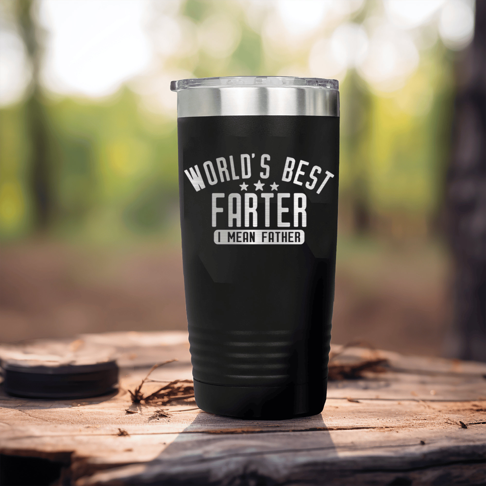 Black fathers day tumbler Worlds Best Farter