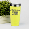 Yellow fathers day tumbler Worlds Best Farter