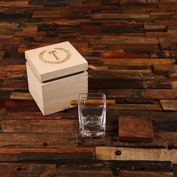 Unique Personalized The Perfect Night Cap Customized Whiskey Glass Gifts for Men by Groovy Guy