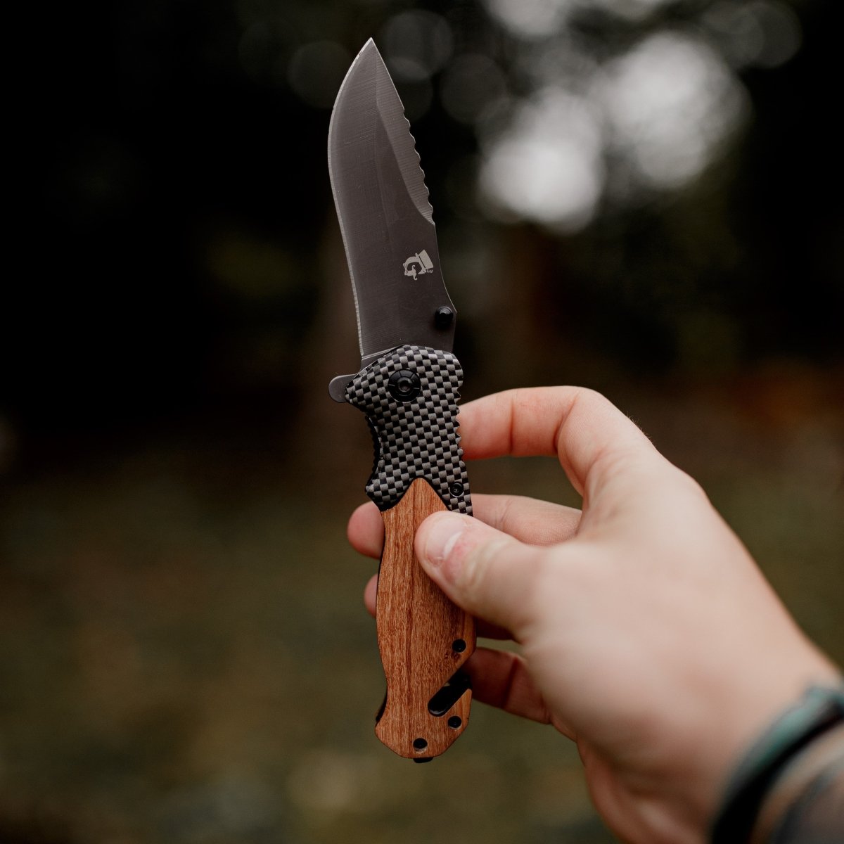 Unique Personalized Elite Carbon Customized Knife Gifts for Men by Groovy Guy