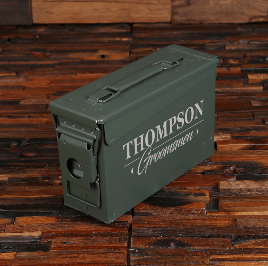 Unique Personalized Groomsmen Ammo Gift Set Customized Gift Sets Gifts for Men by Groovy Guy
