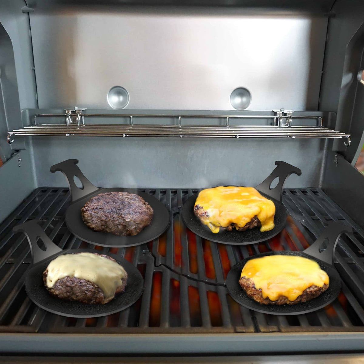 Unique Personalized Mini Plancha Griddle for Perfect Burgers Customized Grill Gifts for Men by Groovy Guy