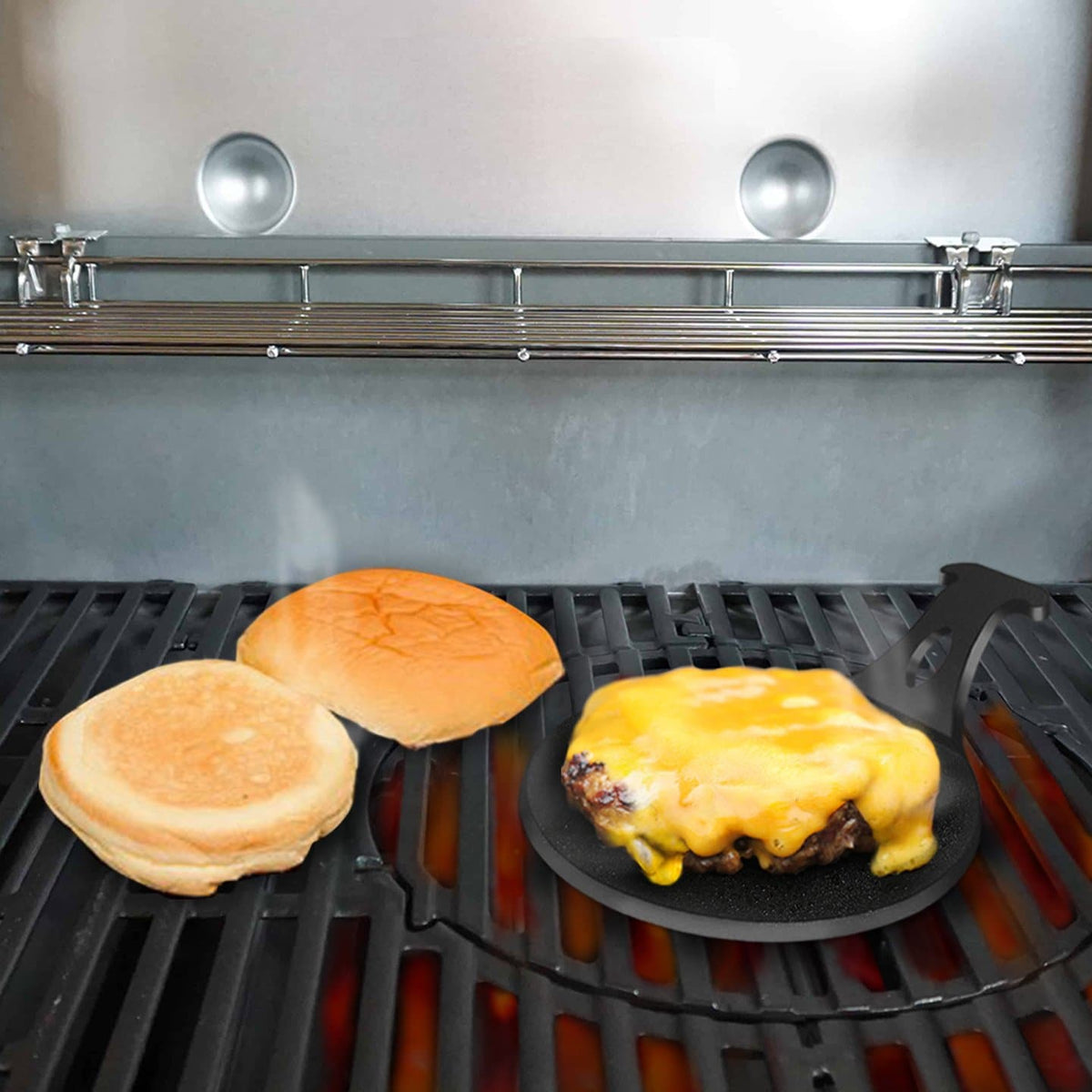 Unique Personalized Mini Plancha Griddle for Perfect Burgers Customized Grill Gifts for Men by Groovy Guy