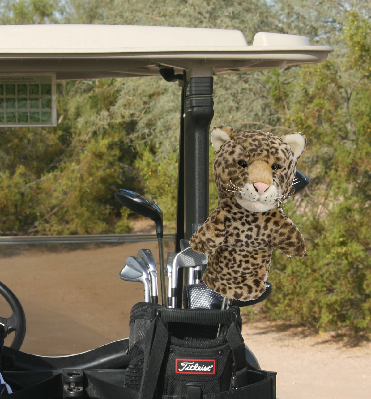 Unique Personalized Leopard Golf Headcover Customized Golf Head Covers Gifts for Men by Groovy Guy