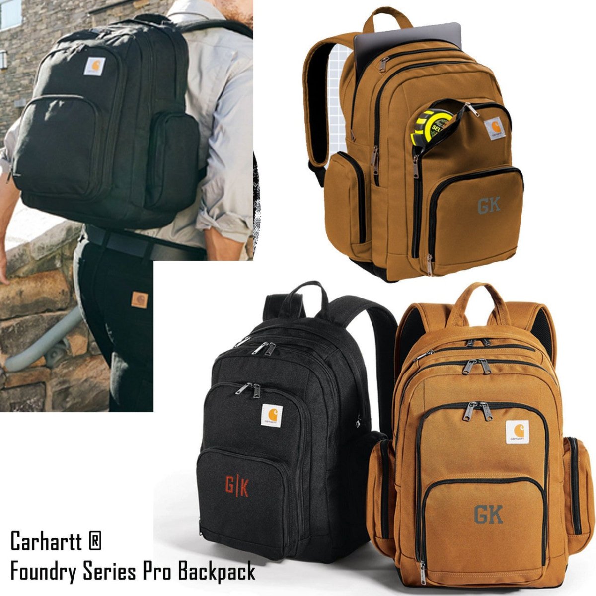 carhartt leather backpack Carhartt CT89176508 Foundry Series Pro Backpack