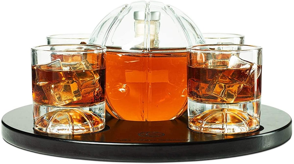 Unique Personalized Basketball Decanter Set Customized Decanter Gifts for Men by Groovy Guy