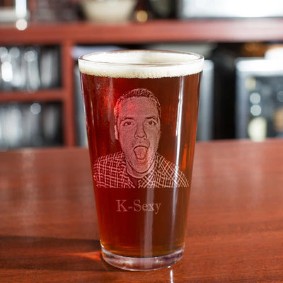 Picture Engraved on Pint Glass