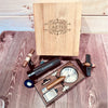 Deluxe Cigar Gift Set with Ash Tray, Travel Case, Cigar Clip in Personalized Box