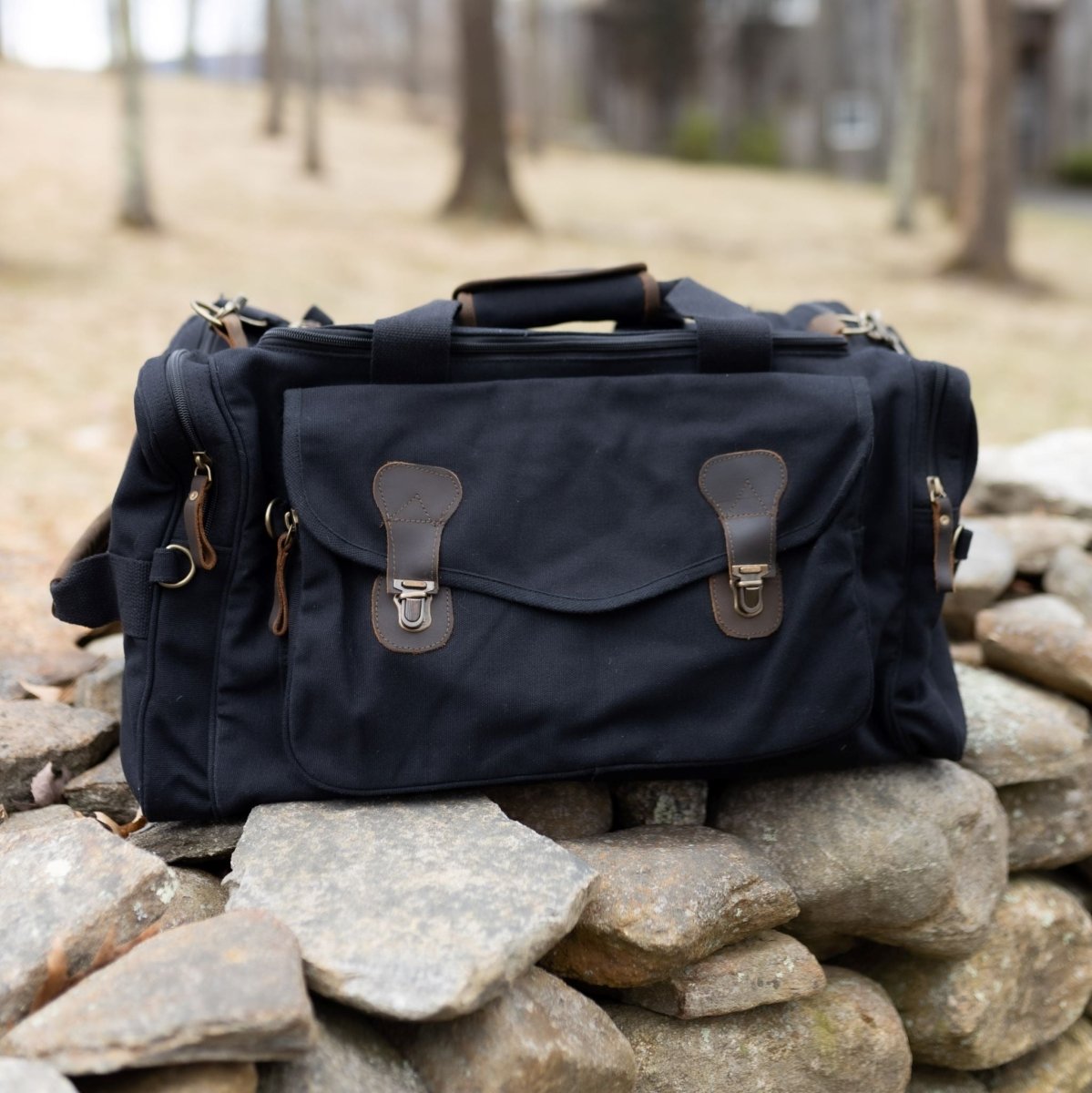 Groovy Guy Canvas Duffel Bag Black