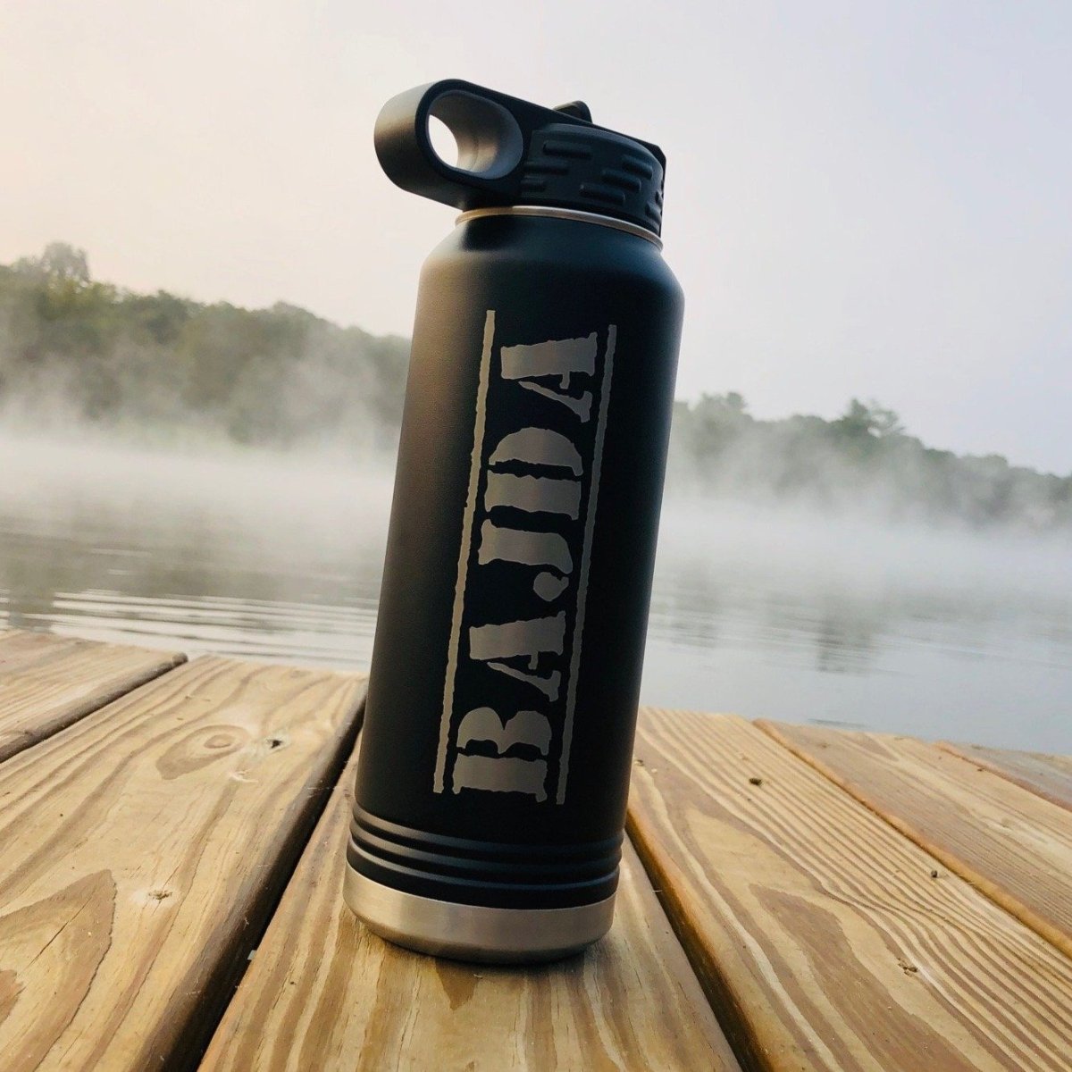 Personalized water bottle for men custom engraved