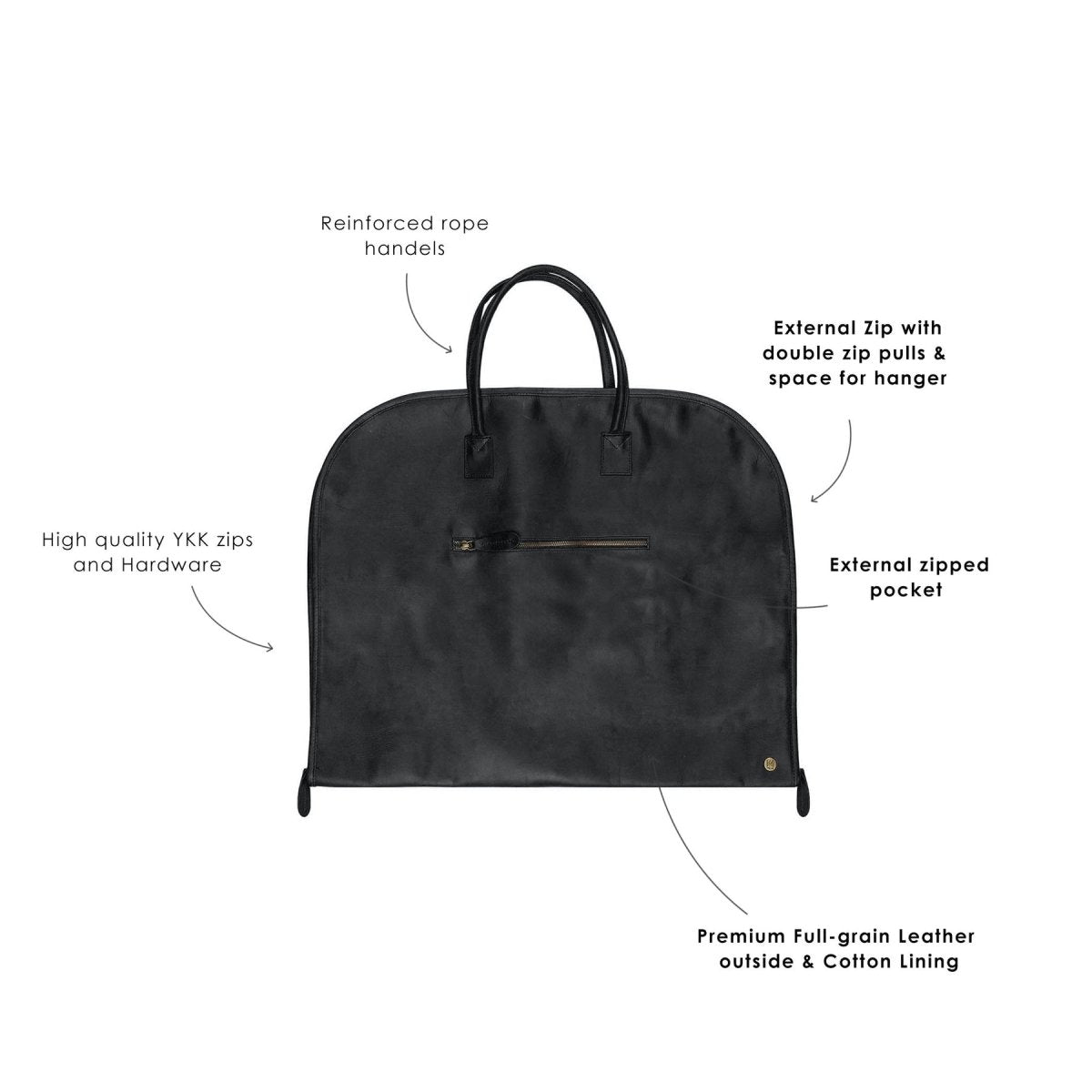 Unique Personalized Luxury Leather Suit Carrier Customized Gifts for Men by Groovy Guy