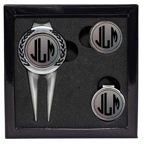 Unique Personalized Deluxe Personalized Divot Tool Set Customized Golf Gifts for Men by Groovy Guy