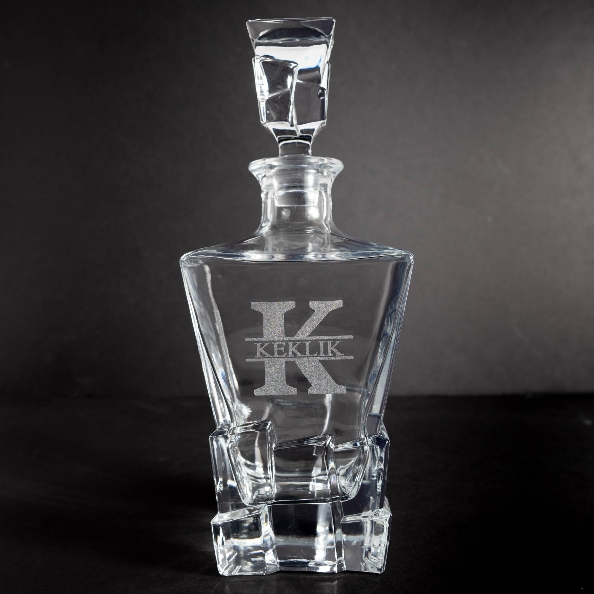 Glacial Custom Engraved Decanter Set