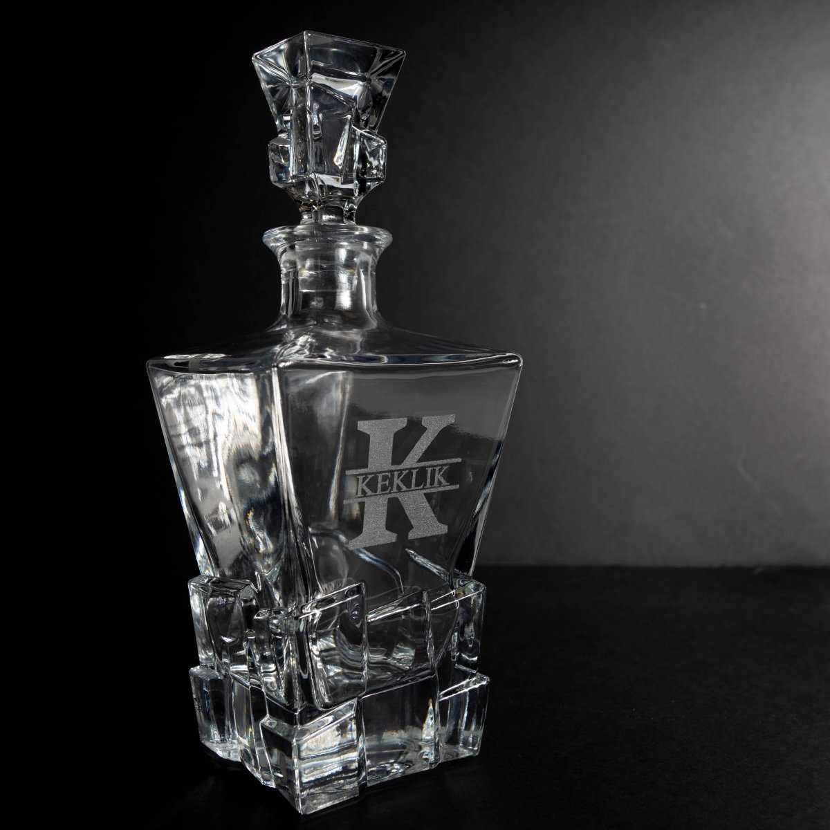 Glacial Custom Engraved Decanter Set