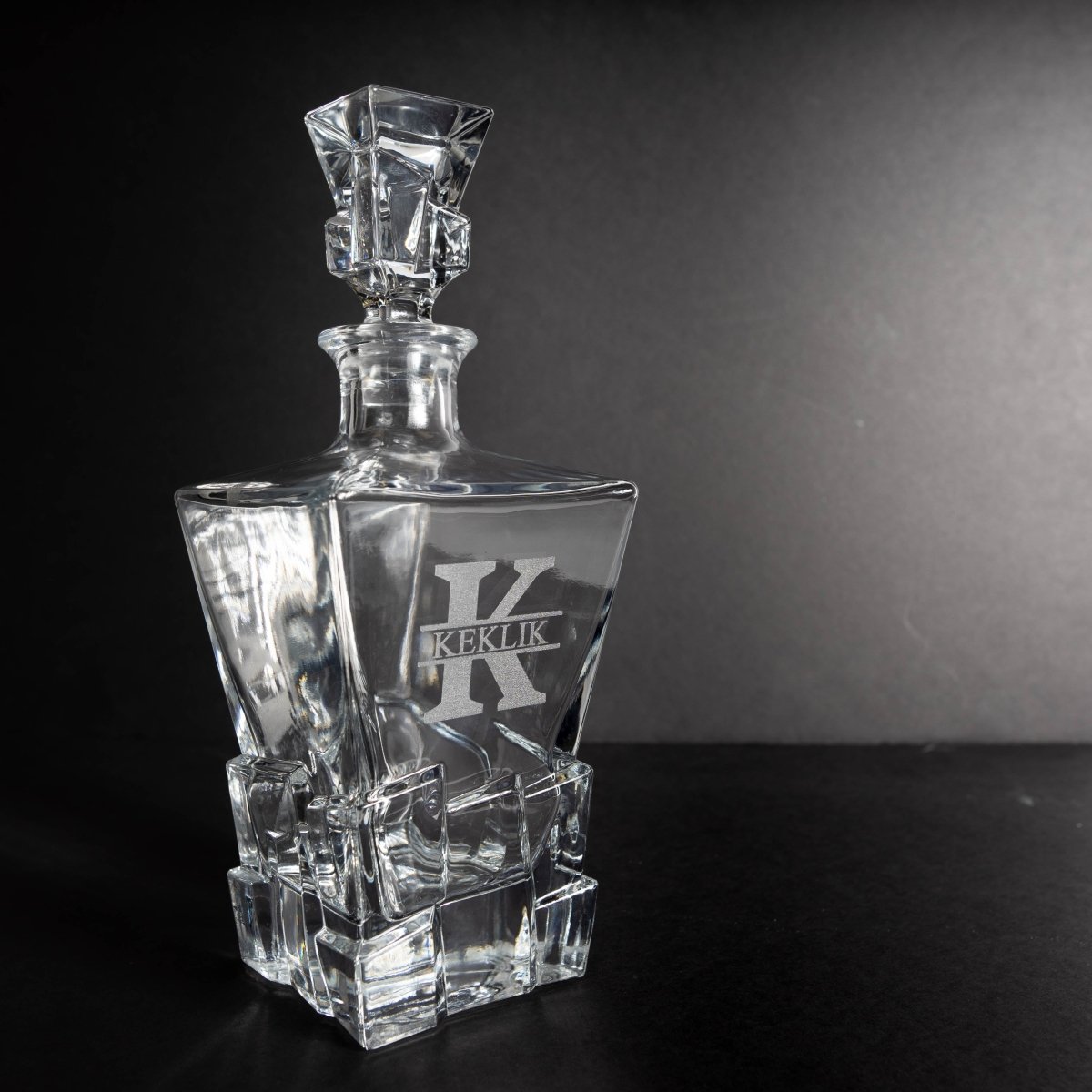 Unique Personalized Glacial Custom Engraved Decanter Set Customized Decanter Gifts for Men by Groovy Guy