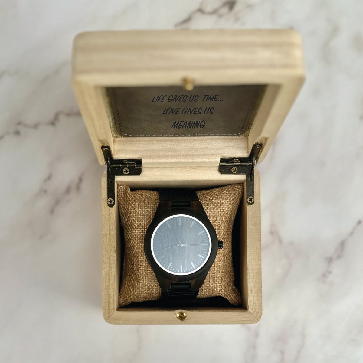 Unique Personalized Sentimental Watch And Box Customized watch Gifts for Men by Groovy Guy