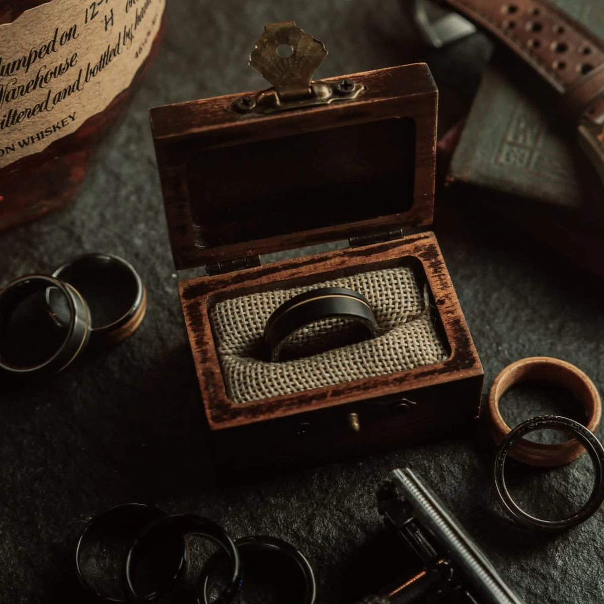 Unique Personalized The “Aficionado” Ring Customized Gifts for Men by Groovy Guy